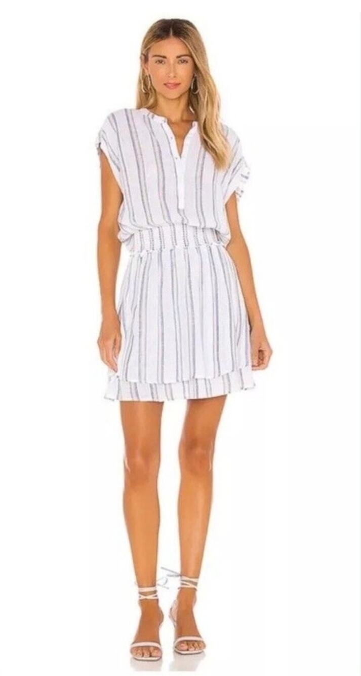 Anthropologie Rails Angelina Smocked Waist Mini Dress Size XS